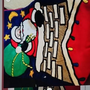 Santa chimney Christmas stocking